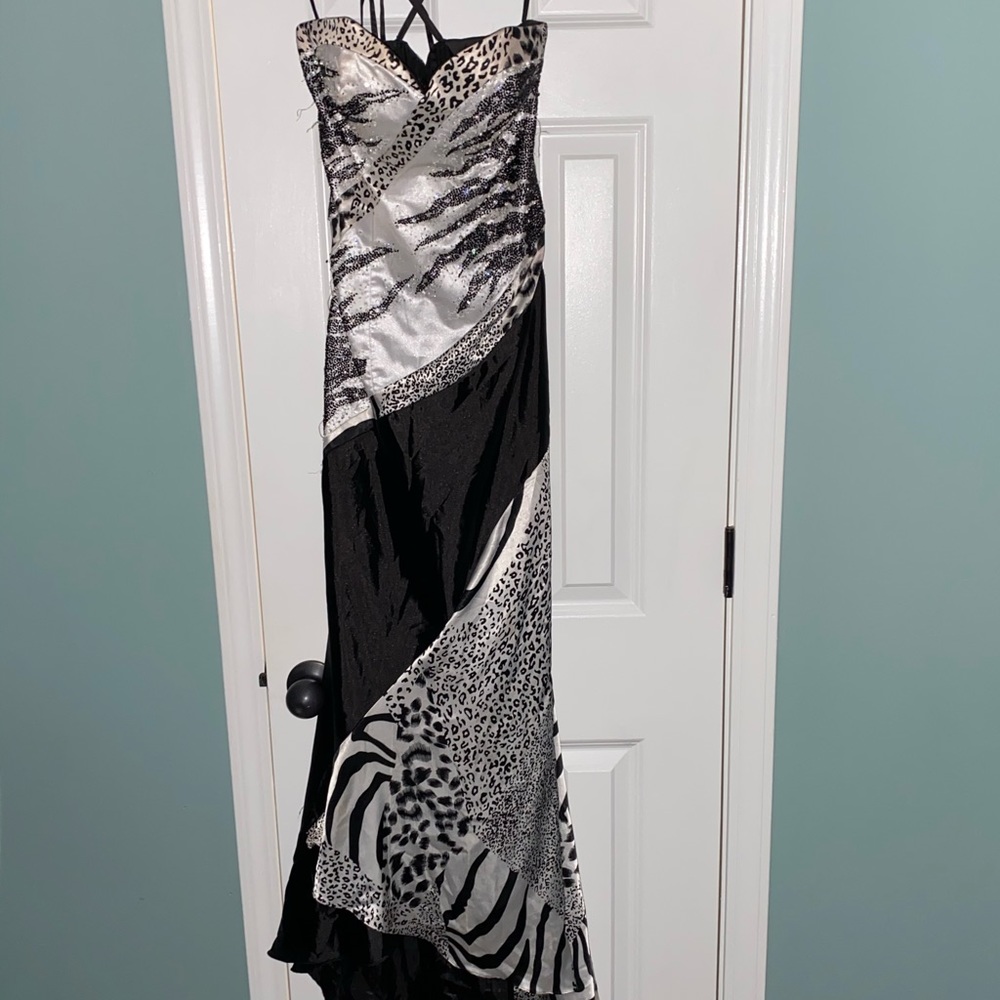 Night Moves Prom fit flare mermaid asymmetrical